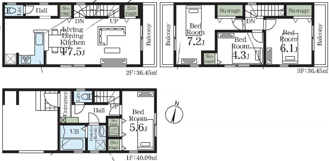 4LDK 間取り図