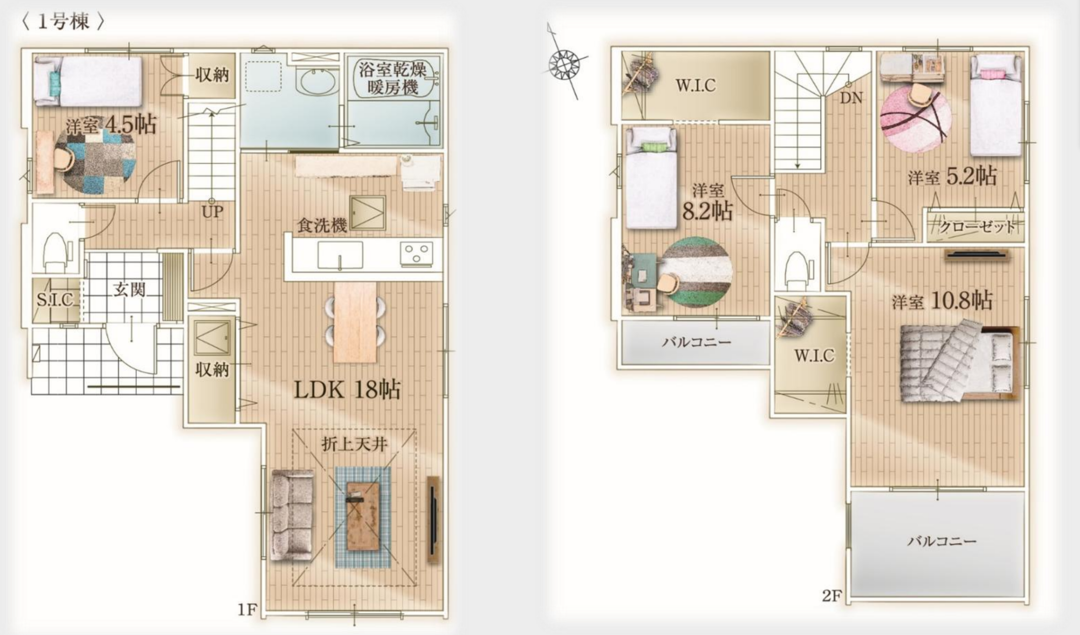 4LDK 間取り図