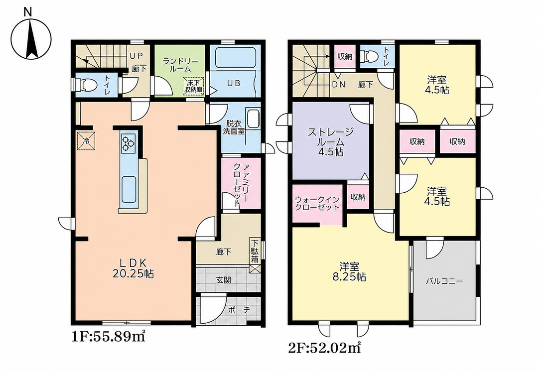 3SLDK 間取り図