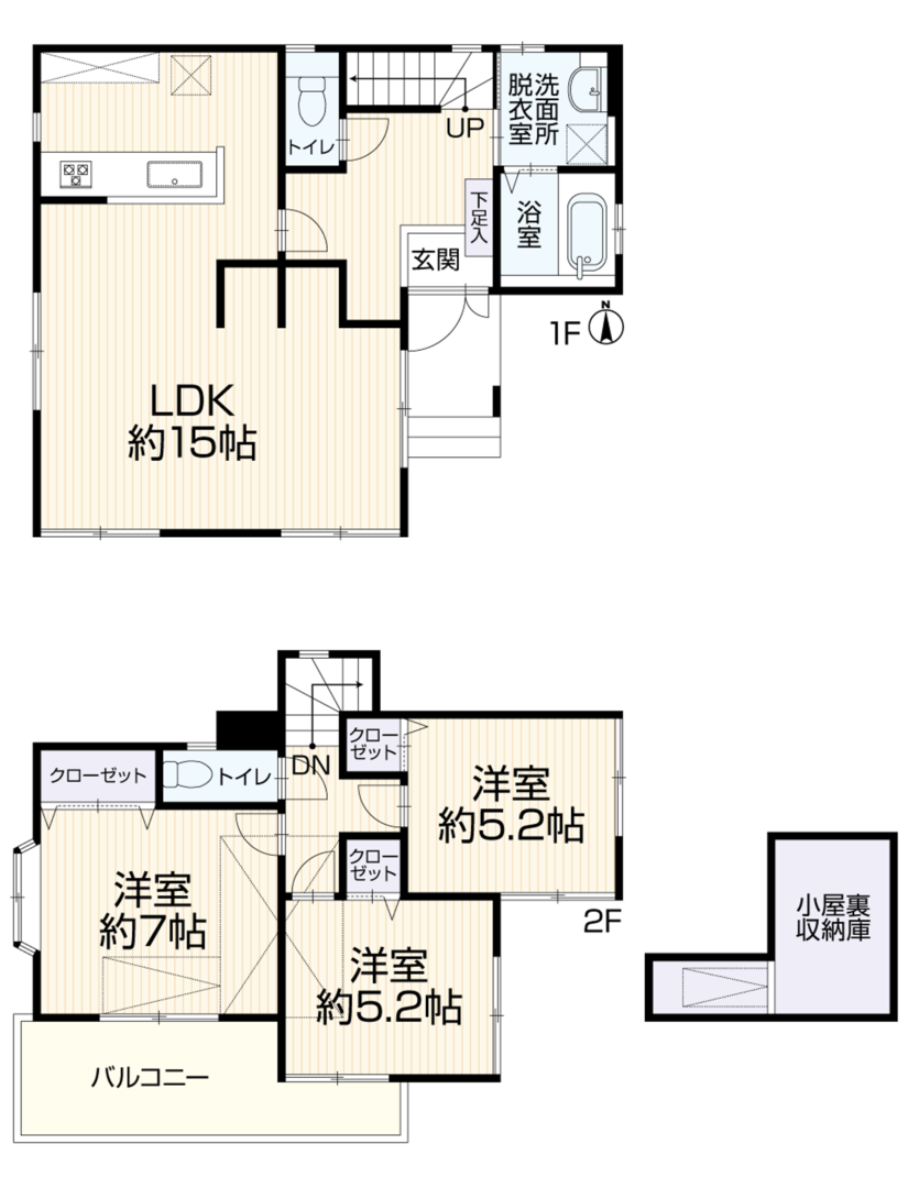 3LDK 間取り図